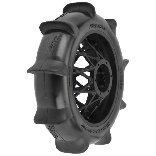 [���ܼ�] PRO1023810 [PROLINE-RACING] 10238-10 1/4 Roost MX Sand/Snow Paddle Rear Tire MTD Black (1): PROMOTO-MX