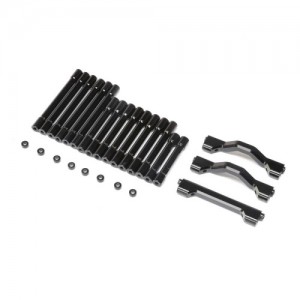[TEAM LOSI] Aluminum Crossbar Brace & Spacer Set, Black : TLR Tuned LMT 