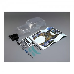 [TEAM LOSI] Body Set, Grave Digger, Clear: Mini LMT 