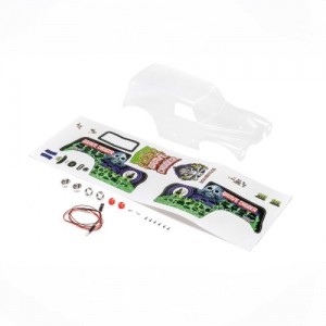 [TEAM LOSI] Body Set, Grave Digger, Clear: Mini LMT 