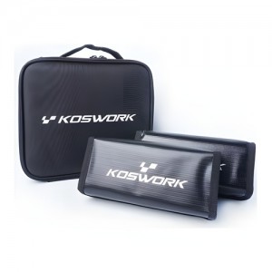 [KOSWORK] 260x230x95mm Hard Frame Battery Bag (����: 2pcs Battery Safety Bags) 