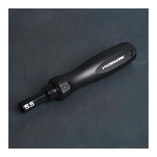 [���ܼ�] KOS13251-N55 [KOSWORK] Hard Coated Aluminum 5.5mm Compact Nut Driver (For 3mm nut) (Alum. Tri Handle)