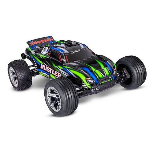 [���ܼ�] CB37354-4 Green [Traxxas] CB37354-4 Green 1/10 RUSTLER 2WD BL2S Brushless Combo-������,���͸� ����