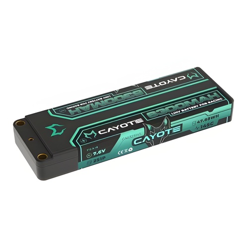 [���ܼ�] CA-632S145 [CAYOTE] 7.6V 2S 6300mAH 145C Shorty Racing LiPo Battery ��Ƽ ���̽� ��Ƭ ������ ���͸�