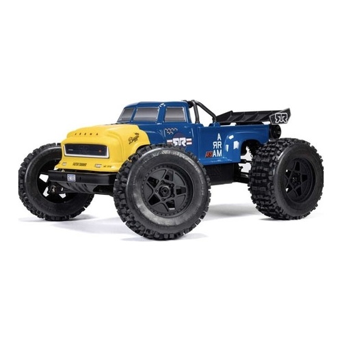 [���ܼ�] ARA8611V6T2 [ARRMA] 1/8 NOTORIOUS 6S V6 4X4 BLX Brushless Stunt Truck RTR, Blue ������ ����, ���͸� ������ ����
