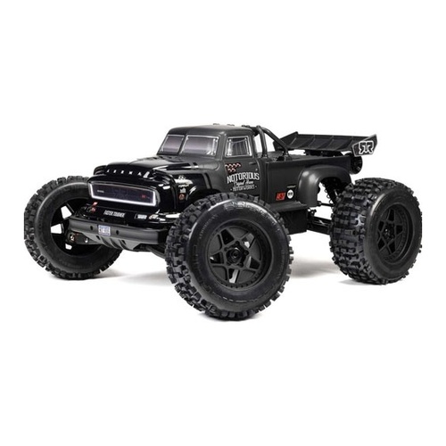 [���ܼ�] ARA8611V6T1 [ARRMA] 1/8 NOTORIOUS 6S V6 4X4 BLX Brushless Stunt Truck RTR, Black ������ ����, ���͸� ������ ����