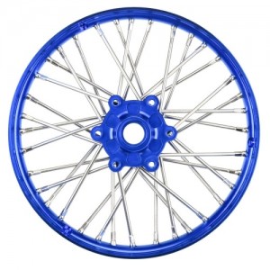 [PROLINE-RACING] PRO283600T1 1/4 Pro-Spec Aluminum V2 Bead Front Wheel Blue/Blue (1): Promoto-MX 