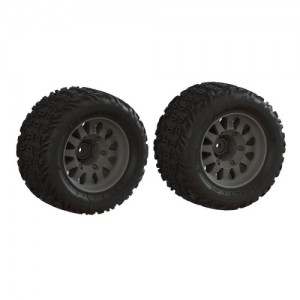 [ARRMA] ARA-1553 dBoots Katar Tire Set Glued (2) 