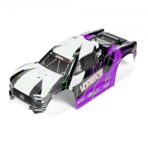 [ARRMA] ARA-1556 1/10 Clipless Painted Trimmed Body Set with Decals, Purple: VORTEKS 2WD 