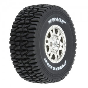 [PROLINE-RACING] 10253-10 1/16 Mirage TT F/R Tires MTD 12mm Silver Impulse (4): Mojave Grom 
