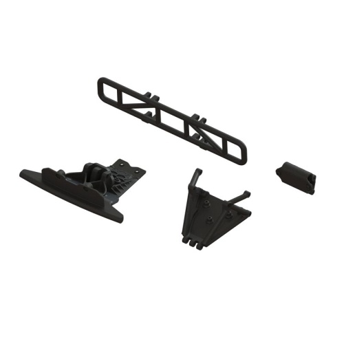 [���ܼ�] ARA-1577 [ARRMA] ARA-1577 Lower Skid And Bumper Mount Set, Black