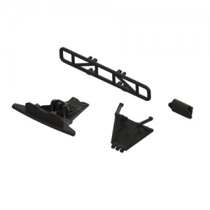 [ARRMA] ARA-1577 Lower Skid And Bumper Mount Set, Black 