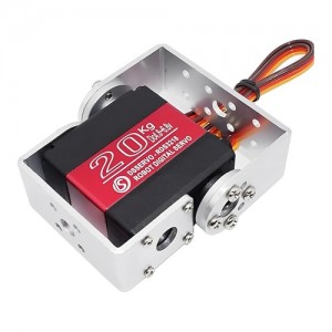 [RDS-3218] 20KG Servo Motor 180�� Waterproof Metal Gear Digital Servo with U Mounting Bracket VTOL Tilt servo motor with mount