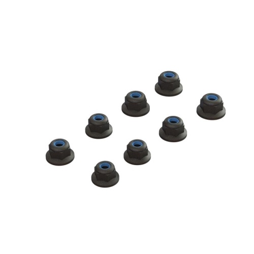 [���ܼ�] ARA708009 [ARRMA] ARA708009 Flanged Lock Nut M3 Black (4)