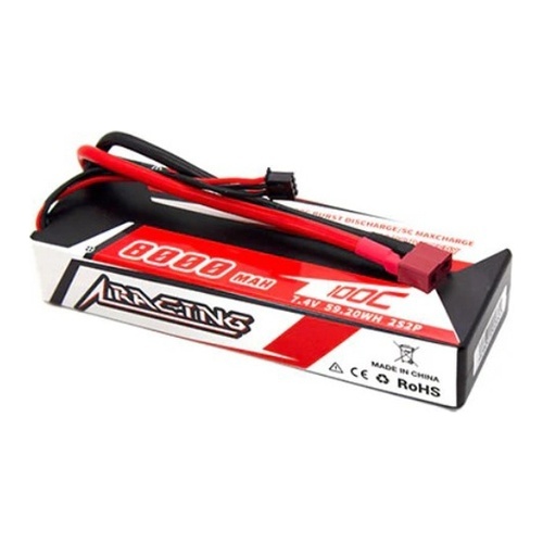 [���ܼ�] HC8001002XT60 [CNHL] 7.4V 2S 8000mAh 100C Racing LIPO Battery ��Ƭ ������ ���͸� (�輱��)