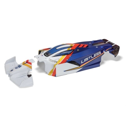 [���ܼ�] ARA-2810 [ARRMA] [��������]ARA-2810 LIMITLESS Painted Decaled Trimmed Body (White/Blue)