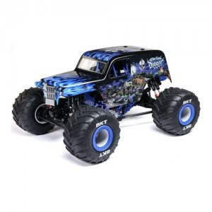 [TEAM LOSI] LOSI 1/8 LMT 2.0 Grave Digger 4X4 �ָ��� �׽� �귯�ø��� ���� Ʈ�� RTR, �Ķ��� 