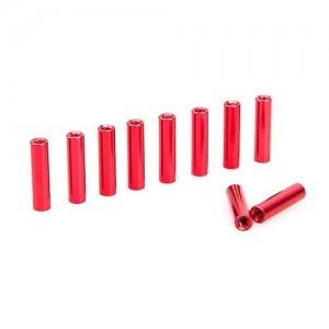 Rctimer M3x20mm Aluminum Standoff (10pcs, red) 