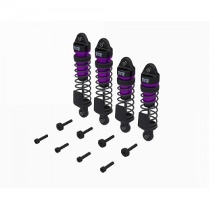 [ARRMA] ARA-2762 Shock Set, Front/Rear Assembled, TBC cSt Oil, Purple (4Pcs): MINI 
