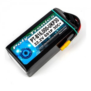 PT-B16000-UKP30 (22.2V, 6S1P, 30C+/D.C/XT90S) ��Ƭ������ ���͸� - XT90 ��Ƽ����ũ 