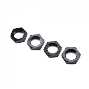 [TEAM LOSI] LOS-3677 Wheel Nut, Black (4): ALL 5IVE 
