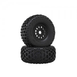 [ARRMA] ARA-4486 dBOOTS FORTRESS Tire Set Glued, Black (2pcs) 
