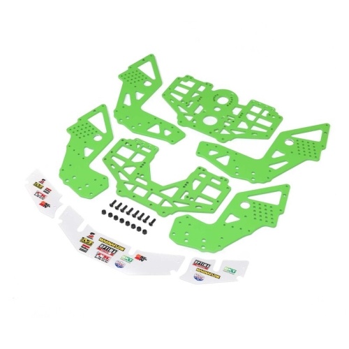 [���ܼ�] LOS-1826 [TEAM LOSI] Chassis Plate Set, Green: LMT 2.0