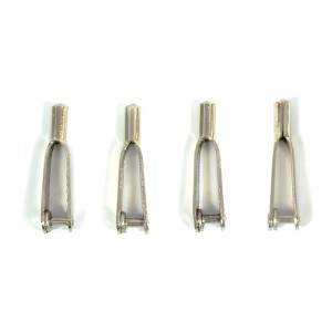 [FM16-201] M2 ��Ż Ŭ��� 2mm ��Ű����(4pcs / ����� Ÿ��) Metal clevises