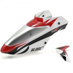 E-flite]Complete White Canopy with Vertical Fin MSRX by BLADE (BLH3218) 
