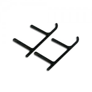 CNC CF Landing Skid Style 02 Set [mCPXBL731-CF] - MCPX BL 