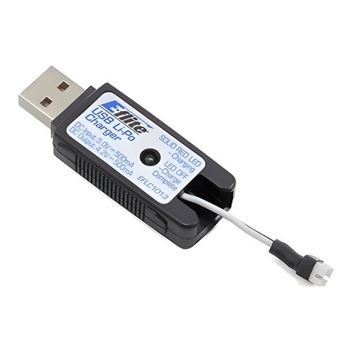 [���ܼ�] EFLC1013 1S USB Li-Po Charger, 500mAh High Current UMX