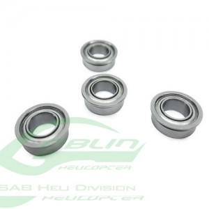 HC400-S - ABEC-5 Flanged bearing 2.5x6x2.6mm (4pcs) - Goblin 500/570/770/ HPS 630/700 
