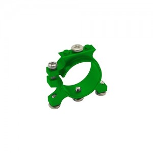 CNC AL Carbon Tube Arm Mount (Green) - RKH 135RQX/Blade Glimpse 
