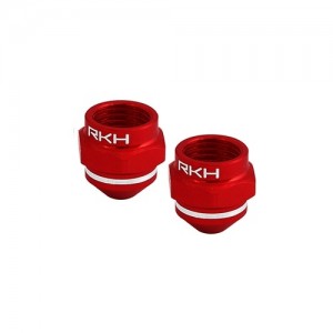 CNC AL Motor Nut Set (Red) - Blade 200 QX 