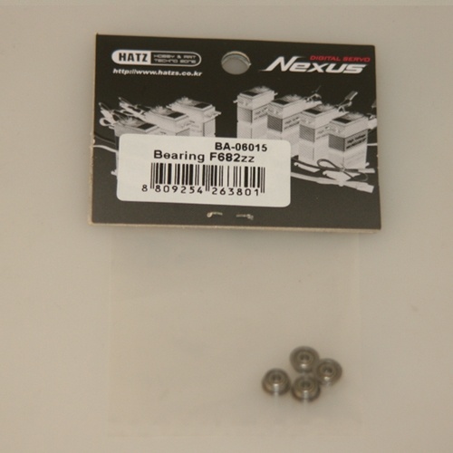 [���ܼ�] BA-06015 Bearing F682zz (2x5x2.3mm) Flanged bearing