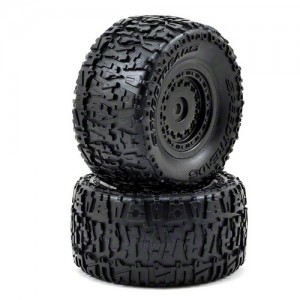 Front/Rear Premount Tire: 1/18 4WD Ruckus (2) 