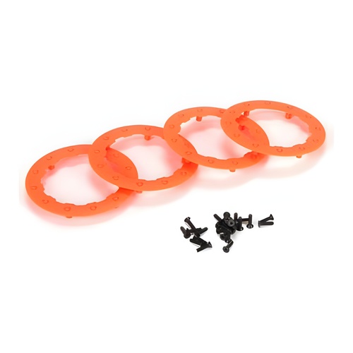 [���ܼ�] LOS43009 Beadlock Ring, Orange w/ Screws (4): 22SCT/TEN-MT