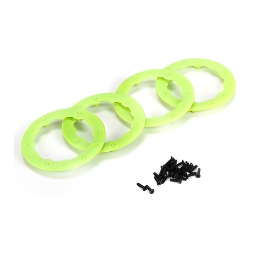 [���ܼ�] LOS43008 Beadlock Ring, Green w/ Screws (4): 22SCT/TEN-MT