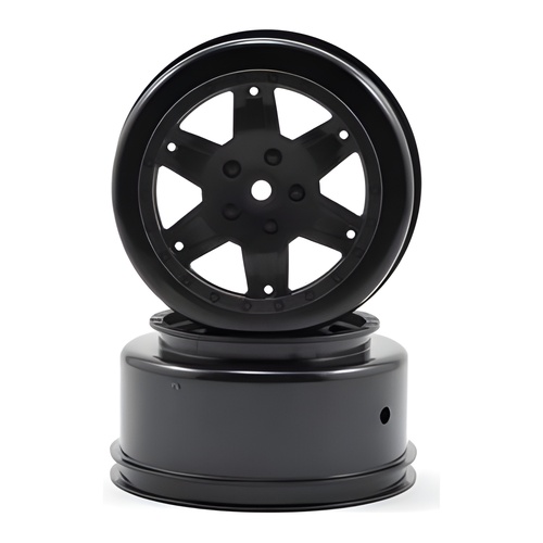[���ܼ�] TLR7011 Team Losi Racing 12mm Hex Short Course Wheels (2) - Black (22SCT/TEN-SCTE/Ten-MT)