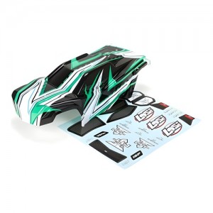 [TEAM LOSI] Body Set, Painted: TEN MT BLACK/GREEN�������Ϸᣩ 