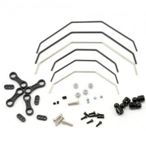 Team Losi Front + Rear Sway Bar Kit 