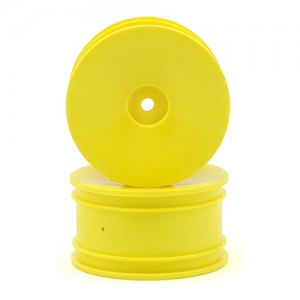 Team Losi Rear Wheel Set - Yellow(2) (Mini 8IGHT) 