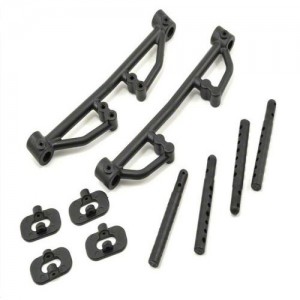 Losi Front/Rear Body Mount Set w/Post (TEN-RALLY/TEN-SCTE/TEN-SCTE 2.0/TEN-SCT Nitro) 