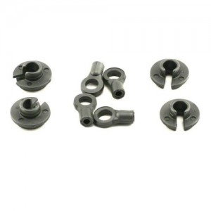 Team Losi Shock Ends + Cups (4) Comp RockCrawler,XXX-SCT,XXX-SCB 
