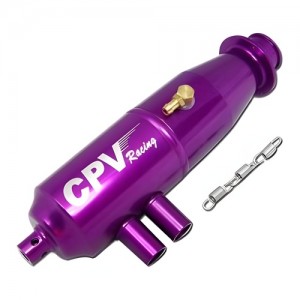 [CPV RACING] 1/10 Purple Aluminum Adjustable Pipe - Type B 