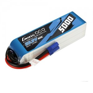 [Gens Ace] Tattu 22.2V 5000mAh 60C 6S1P ��Ƭ������ ���͸� (EC5 �� ����) 