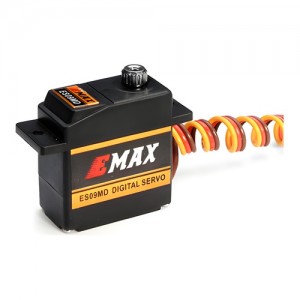 [EMAX] ES09MD ��� ��� ��Ż ��� ������ ����ũ�� ���� (450 ��� ���ͽ� ��õ) Dual-Bearing 14.8g/ 2.6kg/ 0.08 sec Metal Gear Digital Servo (for 450 Heli swash)