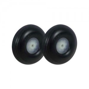 [HY] 32mm (1.25inch) Treaded Rubber Wheels 2pcs 