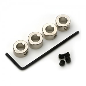[DUBRO] 4mm ����Ʈ�� ���� ���� �� �ݶ� (4����, ������ġ ����) Collars - Nickel Plated Brass