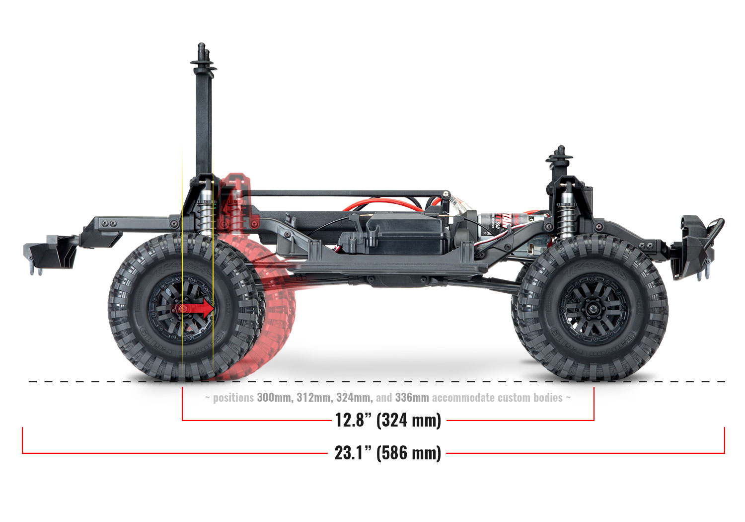 [���ܼ�] CB82056-4 RED [Traxxas] 1/10 TRX-4 ������ Ʈ���� ũ��﷯ RTR (����) - ������ ����